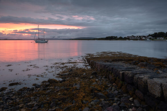 Last Light at Connel, Scotland by David Gibbeson