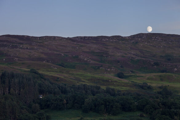 Moon over the Great Glen - Scottish landscape photography