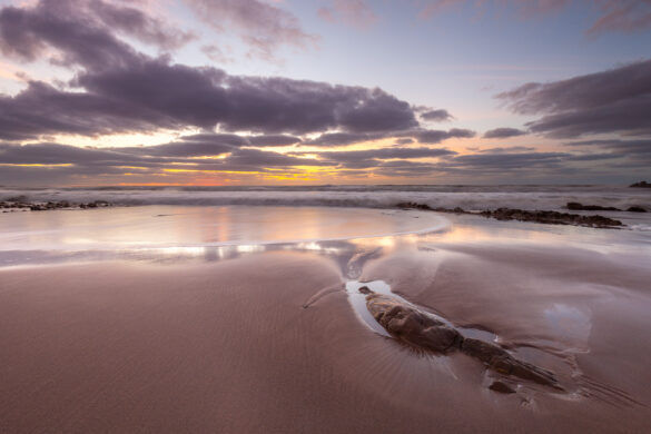 Pristine Sand Beach, Welcombe Mouth, Devon by David Gibbeson